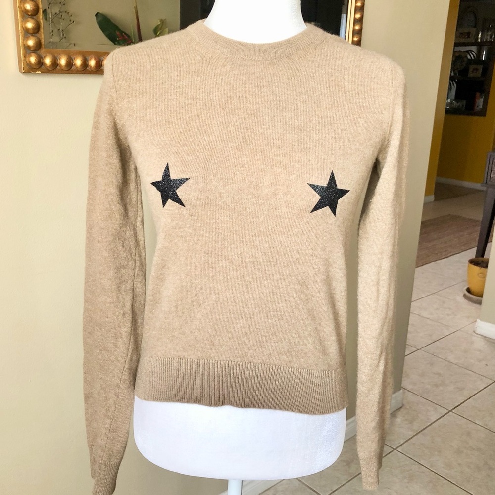No.21 Numero Ventuno Stars 100% Wool Pull Over Sweater